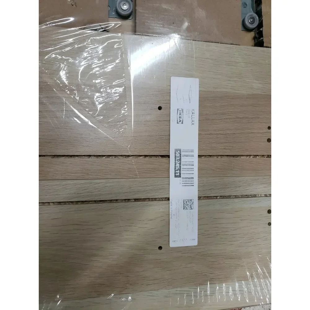 Ikea KALLAX Insert w/ 2 Drawers, 13x13" White Stained Oak Effect 503.245.11, NEW - Picture 3 of 4